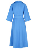 P.A.R.O.S.H. Hellblaues Viskose -Mischkleid