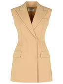 Sportmax 'Pegli' Beige Virgin Wool Vest
