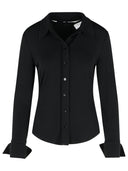 Sportmax 'Candido' Black Viscose Polo Shirt