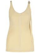 Sportmax 'Waser' Beige Viscose Tank Top