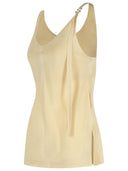 Sportmax 'Waser' Beige Viscose Tank Top