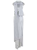 Sportmax 'Abadan' Grey Satin Dress