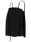 Sportmax Black Viscose Skirt