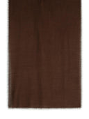 Max Mara 'Curvone' Brown Wool Blend Scarf