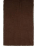 Max Mara 'Curvone' Brown Wool Blend Scarf