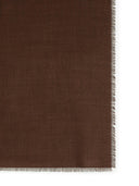 Max Mara 'Curvone' Brown Wool Blend Scarf