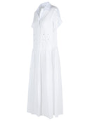 MAX MARA 'AGORAIO' Vestido de algodón blanco
