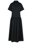 MAX MARA 'AGORAIO' Vestido de algodón negro