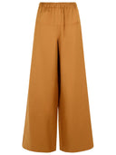 Max Mara 'Onore' Brown Linen Blend Trousers