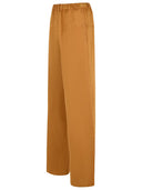 Max Mara 'Onore' Brown Linen Blend Trousers