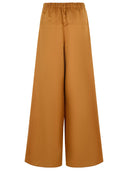 Max Mara 'Onore' Brown Linen Blend Trousers