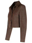 Max Mara 'Carpa' Brown Cotton Blazer