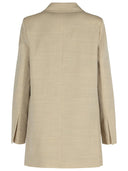 Max Mara'acacia'Beige Virgin Wool夹克