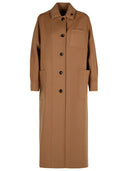 Max Mara 'Aldo' Brown Virgin Wool Coat