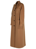 Max Mara 'Aldo' Brown Virgin Wool Coat