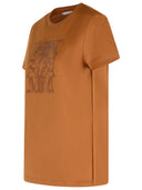 Max Mara 'Giovane' Brown Cotton T Shirt