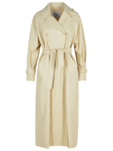Max Mara 'Ronco' Beige Linen Raincoat