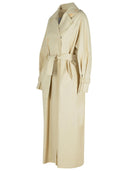 Max Mara 'Ronco' Beige Linen Raincoat