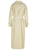 Max Mara 'Ronco' Beige Linen Raincoat