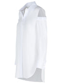 Max Mara 'Ragni' Camisa de algodón blanco