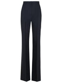 Max Mara 'Delfino'Black Virgin Wool 블렌드 팬츠