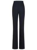 Max Mara 'Delfino'Black Virgin Wool 블렌드 팬츠