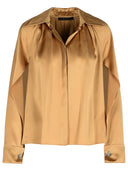 Max Mara ' Salice' Beige Silk Shirt