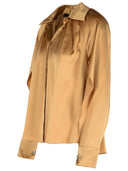 Max Mara ' Salice' Beige Silk Shirt