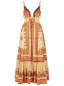 Vestido de algodón naranja 'Maxine' Zimmermann