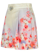 801 Shorts de mélange de soie multicolore «Crush Smock»