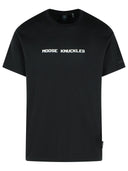 Camiseta de algodón negro nudillos