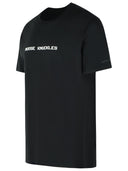 Camiseta de algodón negro nudillos