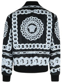 Versace Black Nylon Bomber Jacket