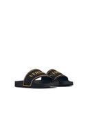 Versace Black Rubber Slippers
