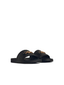 베르사체 블랙 고무 슬리퍼