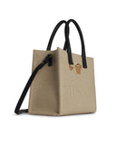 Versace Small 'Tote' Beige Tela Bag