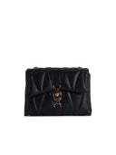 Versace 'Cleio' Black Lear Crossbody Bag