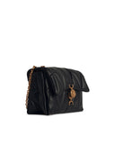 Versace 'Cleio' Black Lear Crossbody Bag
