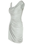 Versace "coktail" abito viscoso d'argento