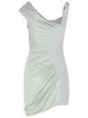 Versace "coktail" abito viscoso d'argento