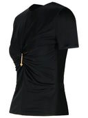 Maglietta versace nera viscosa
