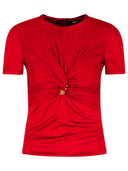 Versace 'Medusa' Red Viscose T Shirt