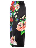 Dolce & Gabbana Black Viscose Blend Skirt
