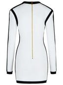 Balmain White Viscose Blend Dress