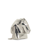 Jw Anderson 'Twister' Silver Polyurethane Crossbody Bag
