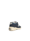 New Balance'991'海军绒面革混合运动鞋
