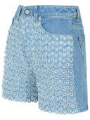Pantaloncini di denim azzurro Stella MC Cartney