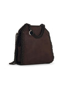 Stella Mc Cartney 'Falabella Tiny' Brown Vegan Lear Bag