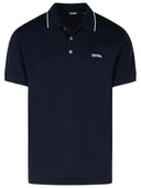 Zegna Polo Shirt In Blue Cotton