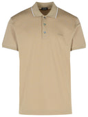 Zegna Beige Baumwollpolo -Hemd